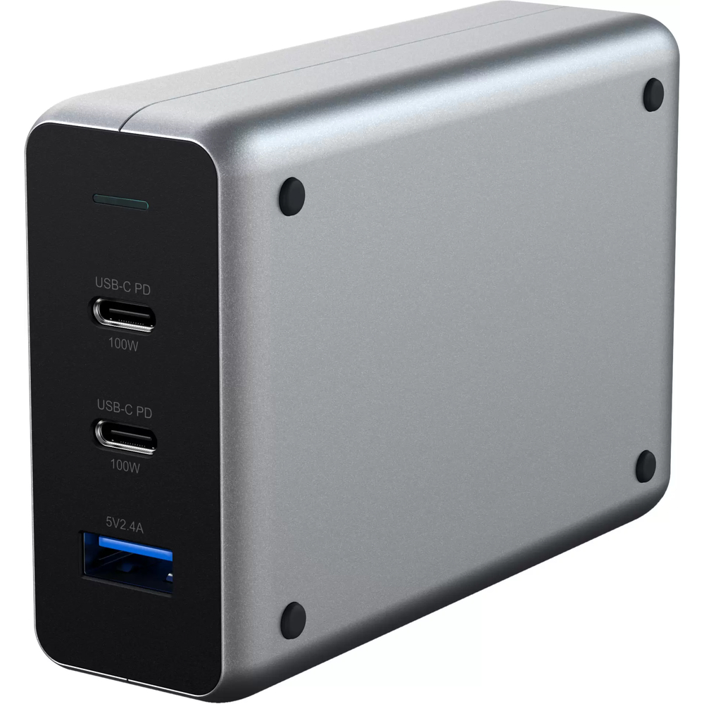 Сетевое зарядное устройство Satechi Compact Charger с технологией GaN Power. Порты: USB Type-C 100 В